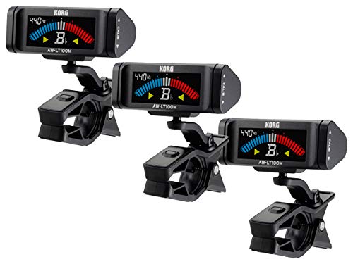 KORG Tuner for Wind and String Instruments Set of 3 [Bulk Purchase] - Clip-on AW-LT100M