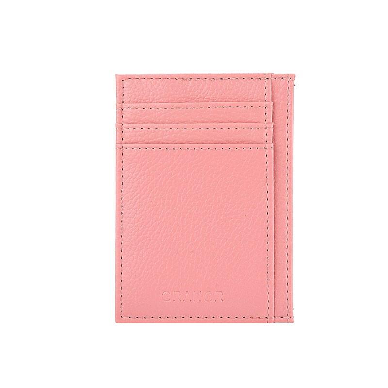 Slim Minimalist Card Holder Men Women PU Leather Multi-Slot Wallet Compact ID License Case Daily Use