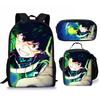 My Hero Academy Backpack Three Piece Set My Hero Academy Shoulder Bag Pencil Case Backpack