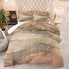 Textiles de maison Literie Couette Ensemble trois pièces Impression Brossée Marbre Style Décontracté Ensemble Couette Épais