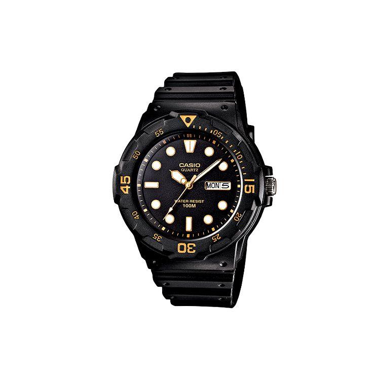 

Casio Youth Fashion Trend Digital Classic Pointer Week Date Display Sports Diving Shockproof Waterproof Quartz Movement Resin Strap MRW-200H-1E Regular Watch Box,Black Dial