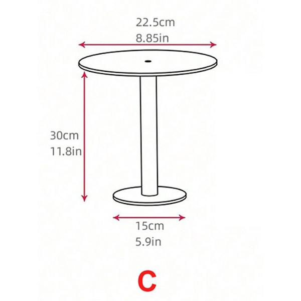 Transparent Acrylic Round Cake Stand for Desserts, Cupcake Rack, Pastry Candy Display Stand for Wedding, Event, Birthday Party