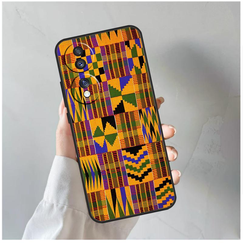 African Wax Fabric Case For Honor X9a X8a X6a X7a X6 X7 X8 X9 X9b X8b Honor 70 50 90 Lite Magic 5 6 Pro Cover