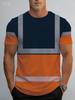 2026 Neues Sicheres Logo Color Blocking Design Cosplay Kurzarm-T-Shirts Mode Sommer Täglich Lässig Herren Damen Arbeits-T-Shirts