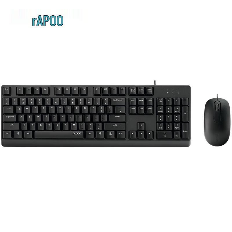 

Rapoo NX1500 Wired Optical Office Keyboard and Mouse Combo