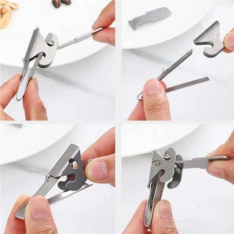 Stainless Steel Nut Sheller Peanut Pincers Melon Seeds Opener Walnut Pine Sheller Pistachio Sunflower Seeds Peeler Kitchen Tools