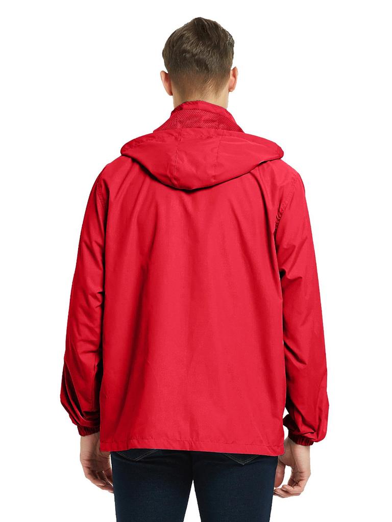 Men's Waterproof Windproof Outdoor Hooded Soft Shell Jacket for Autumn/Winter