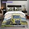 Precision Bedding (1 * Duvet Cover + 2 * Pillowcase, Without Core) 2D Flat Christmas Birthday Gift Duvet Cover and Pillowcase Soft and Comfortable