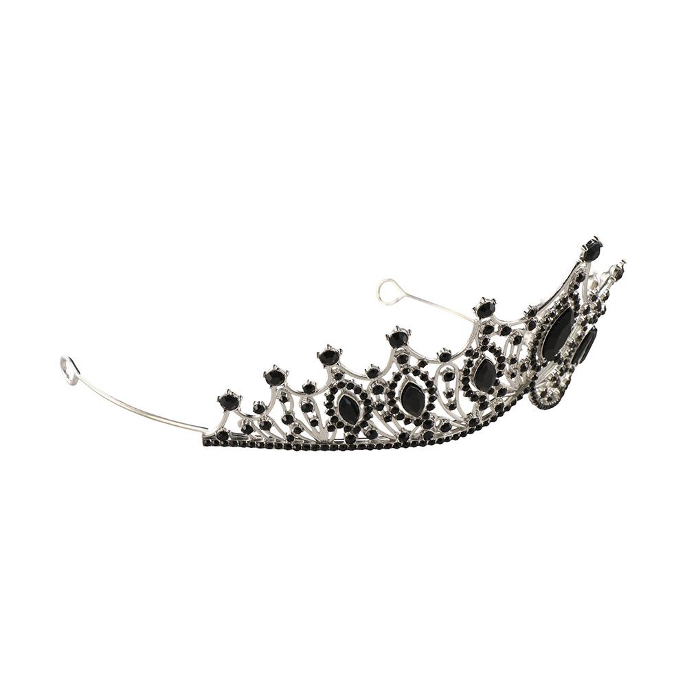 Gold Princess Tiara Metal Rhinestone Crown Vintage Baroque Crown  Headband