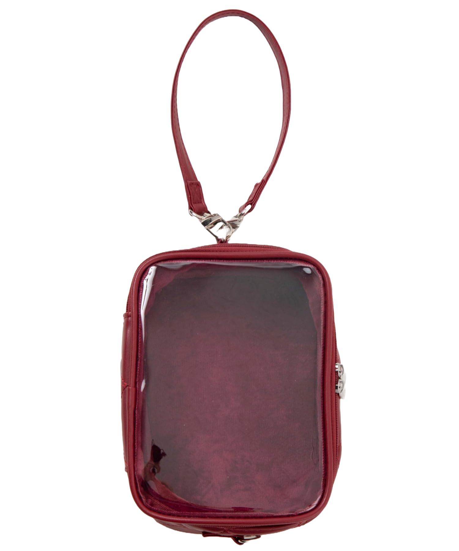 

Жемчужная стеганая плюшевая сумочка размера Wine [WEGO] 2-сторонняя женская, F, винный