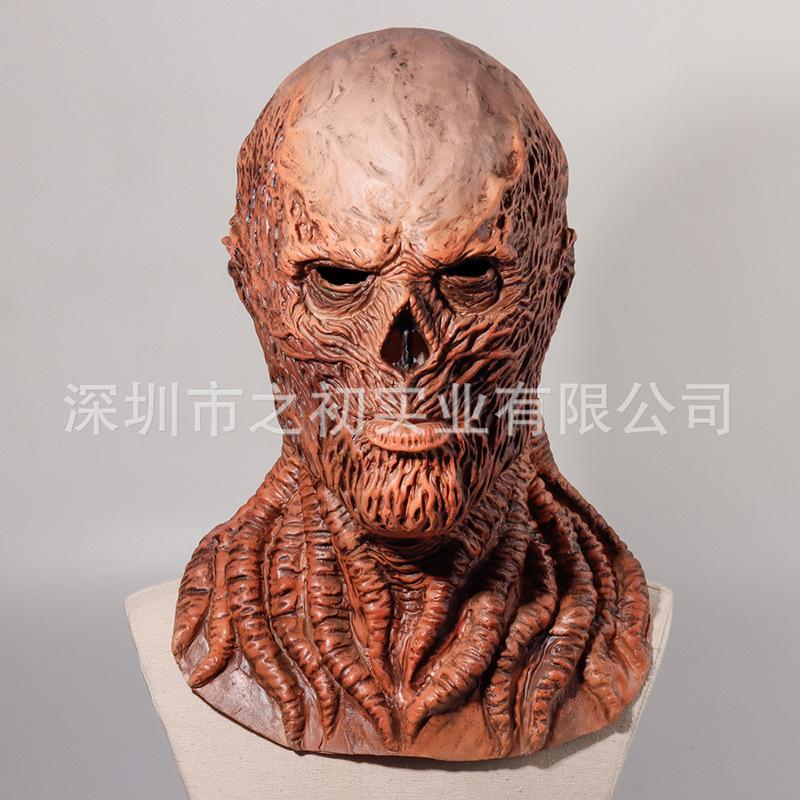 Stranger Things4 Vecna Vikna Latex Mask Headgear Halloween Mask Horror Prop