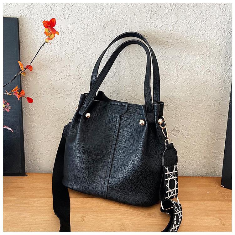 Bag Korean premium sense versatile bucket bag spring and summer 2025 new broadband shoulder messenger bag women's handbag