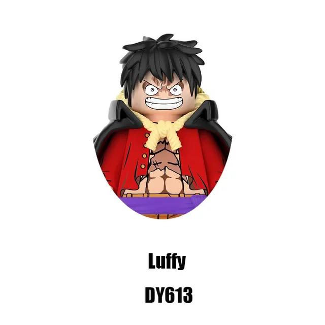 Latest  King Luffy Solon X0356 X0355 X0354 X0353 Japanese Anime Series Animation Blocks Small Action Combination Ornament