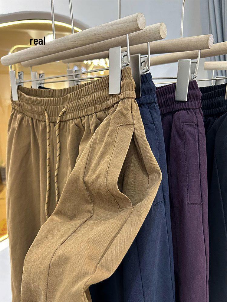 Plus Size High Waist Slimming Wide Leg Drawstring Pants for Women - Spring Casual Loose Fit (2XL-300 Jin)