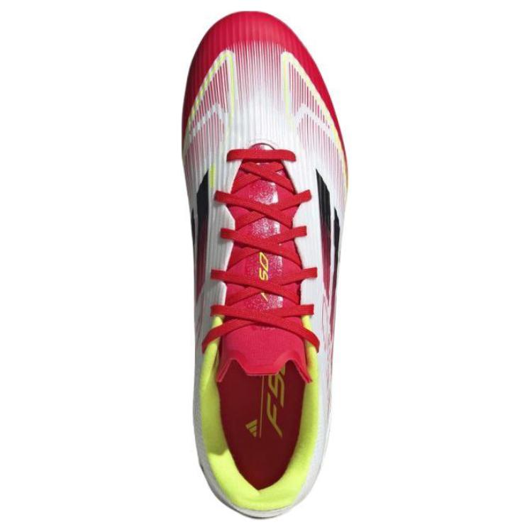 Adidas F50 League Comfortable Versatile AG HG Anti-Slip Durable Football Shoes Men Football Shoes White Red IE1235