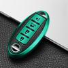 3/4 Button Leather TPU Car Key Case Cover Shell for Qashqai X-Trail T32 T31 Juke J10 J11 Kicks Tiida Pathfinder Note for Infiniti