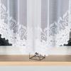 Bastia - Ready-Made Jacquard Curtain With A Cut At The Bottom - 400X160 Cm - White