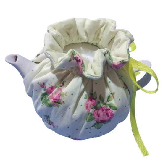 Tekanne Vannkoker Koselige snøring Støvdeksel Hummingbird Blomster Mønster Varmeisolasjon Tekannevarmer for kvinner Hjem Dekorasjon Kjøkken Gave