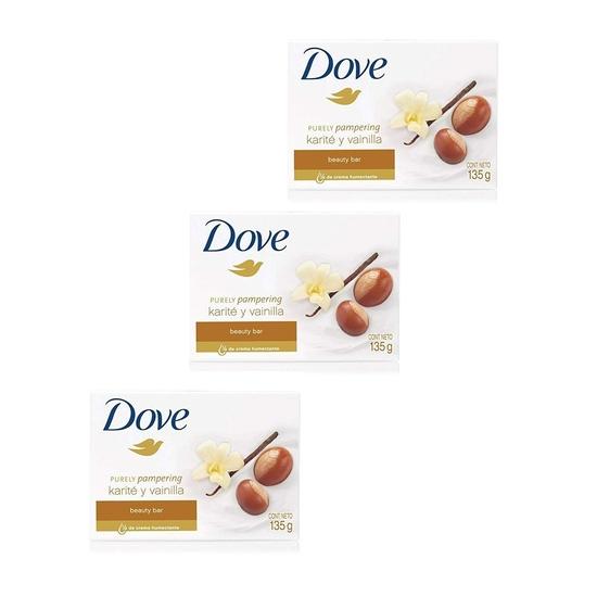 Крем-мыло Dove Beauty, упаковка из 3 шт. (масло ши)