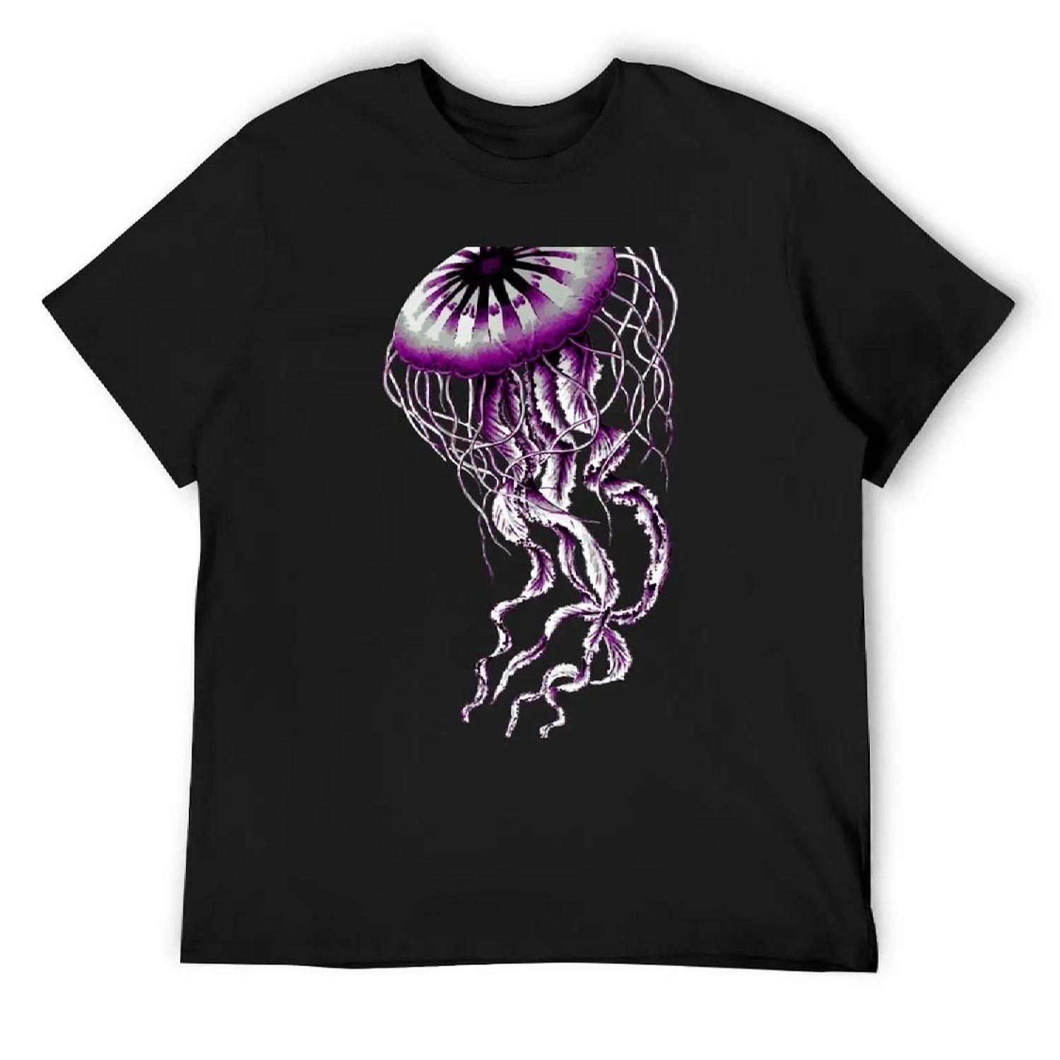 

Ace Pride Realistic Jellyfish T-Shirt anime shirt Funny t-shirts T-shirts man Man t-shirt men t shirts high quality XXXXXL різнокольоровий
