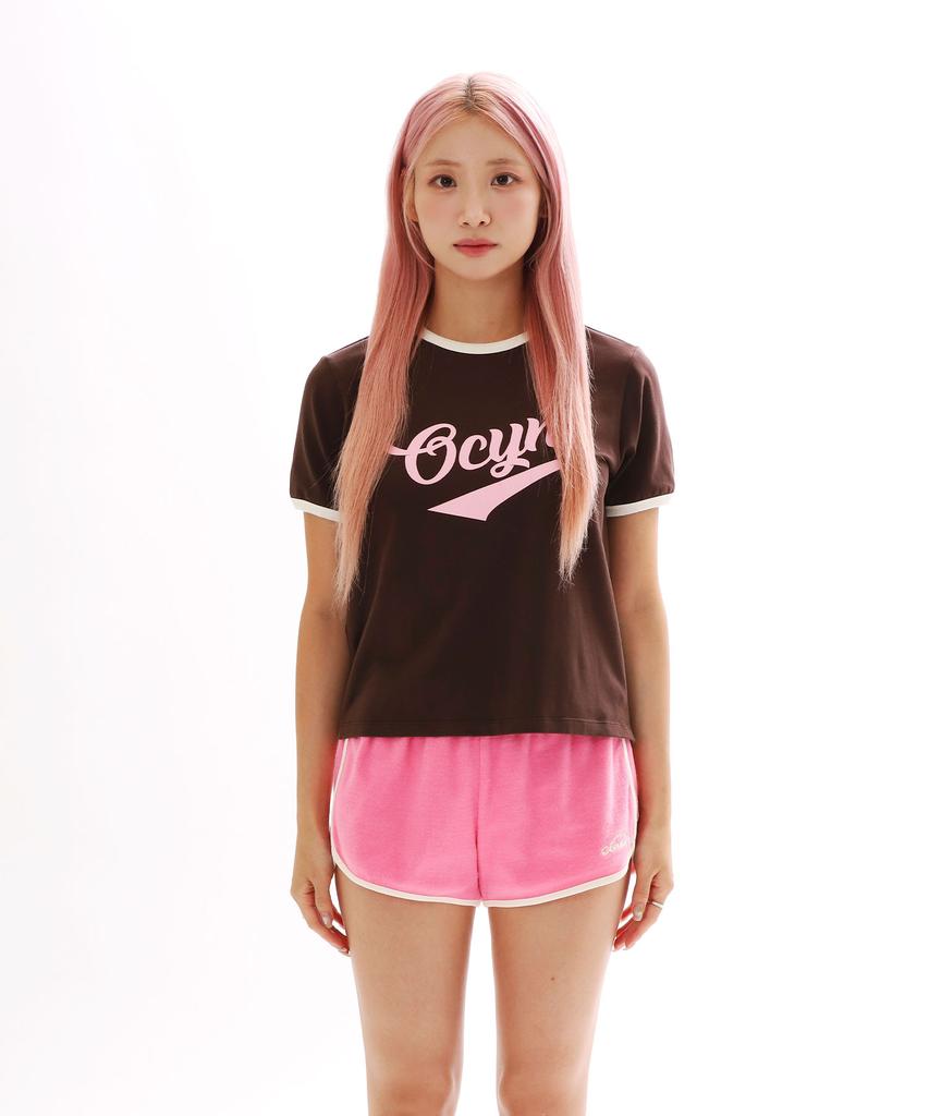 Obeukolseuwainas Good Vibe Only Ringer Tee_Brown