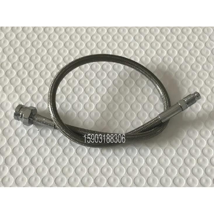 PU Covered Motorcycle Brake Oil Hose Line Stainless Steel Braided PTFE Pipe With Hexagonal Joint And Outer Filament