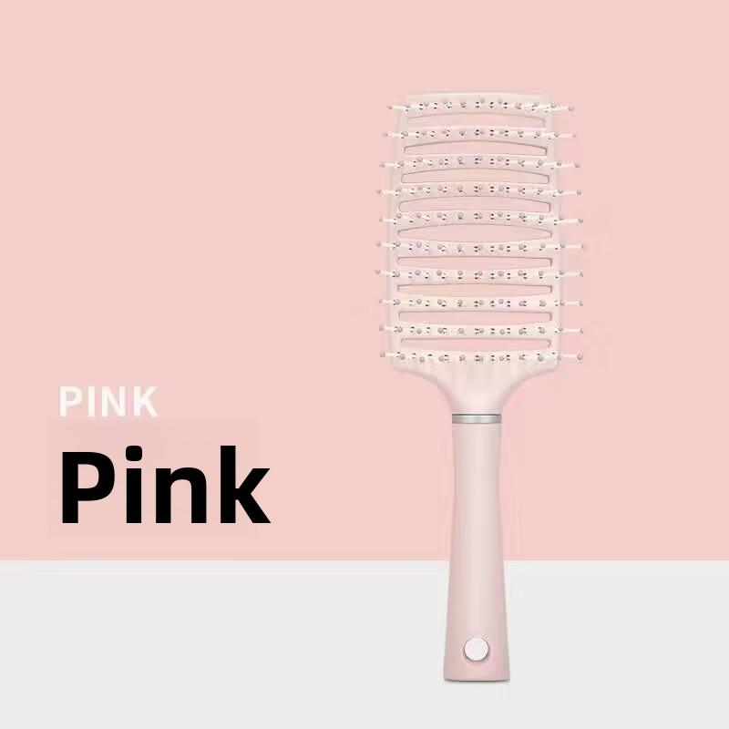 Fluffy High Skull Top Large Curved Curly Hair Massage Women Home Comb