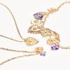 Punk stacked love pendant jewelry retro necklace niche high-end relief necklace jewelry women
