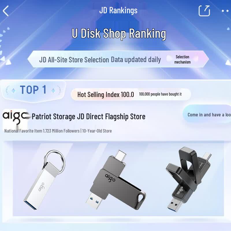 Aigo G33 256GB Typ-C & USB 3.2 Dual-Interface Mobiler U-Datenträger