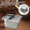 Coffee Knock Box Stainless Steel Espresso Knock Pot for Espresso Coffee Grounds Anti-slip Espresso Dump Bin Grind Waste Bin