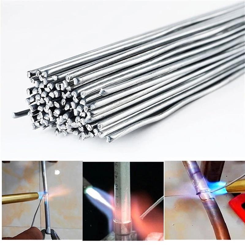 10/20Pcs Aluminum Welding Wire Solid Core Easy Melt Indust Aluminum Weld Bars Low Temperature Welding Rods Repair for Soldering Bicycle Locomotive