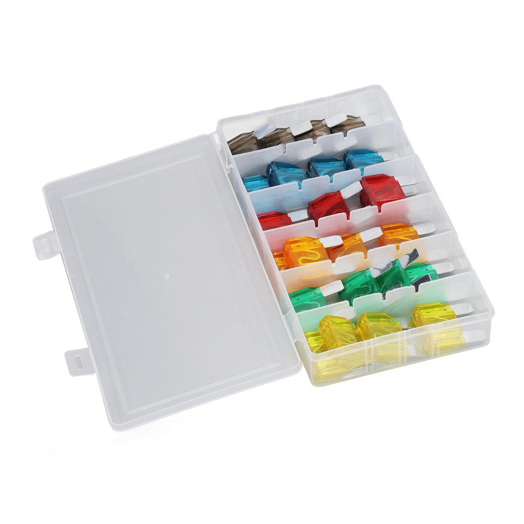24PCS Car Blade Fuses Zinc Alloy Fuse Assortment Set Automobile Parts 20A 30A 40A 50A 60A 70A