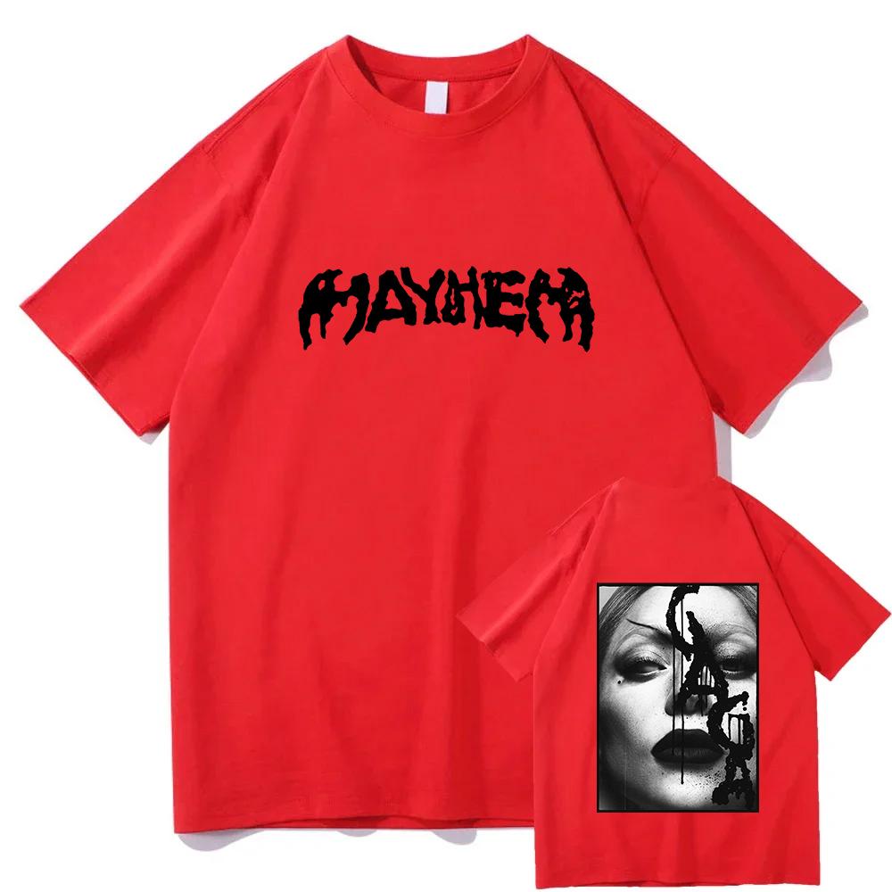 

Футболка MAYHEM Ball Tour 2025 2026 Леди Гага Певица Графические Футболки Модная Летняя Футболка с Коротким Рукавом Хлопок Женские Футболки S