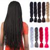 Jumbo Braid Long Braids Hair DIY Braiding Hairstyles Creativity Hairpiece Braiding Hair Natural Black Red Pink Color