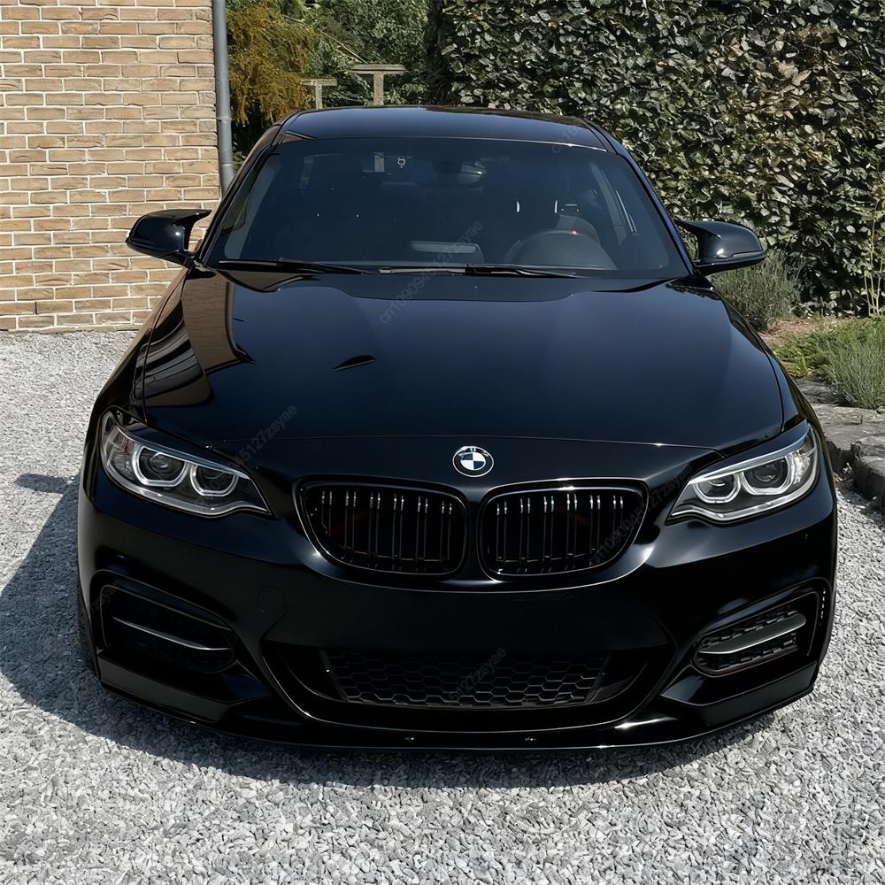4Pcs Front Bumper Lip Splitter For BMW 2 Series F22 F23 M235i M240i 220i 228i 230i M-Sport 2014-2021 Car Canard Spoiler Bodykits