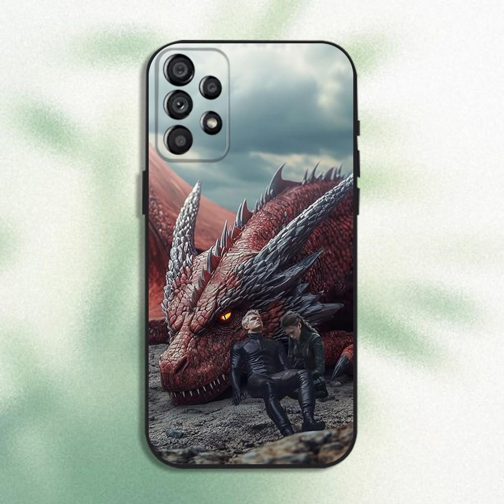 F-Fourth W-Wing Dragon Phone Case For Samsung Galaxy A20,A21s,A22,A31,A32,A52,A53,A72,73,A80 Soft Black Cover