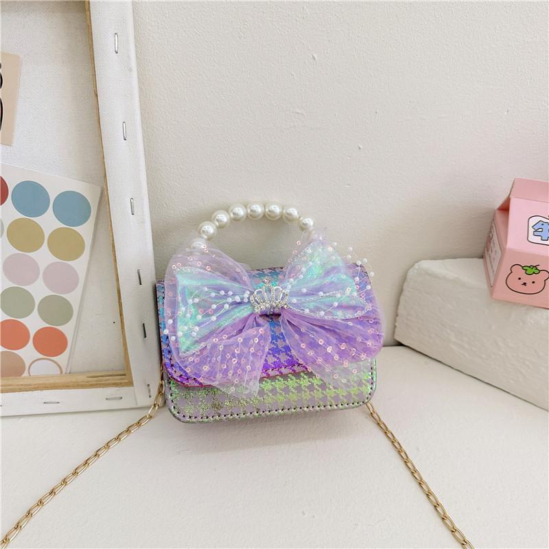 Charming Colorful Childrens Handbag With Fashionable Chain Strap For Everyday Use