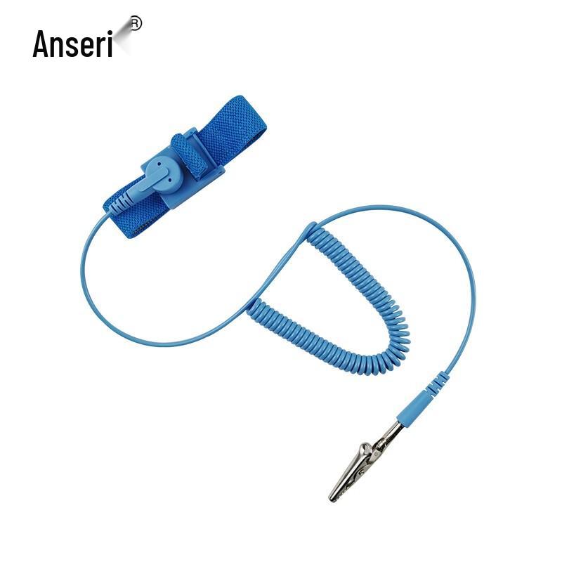 Ancai Rui Wired Adjustable Anti-static Wrist Strap синий