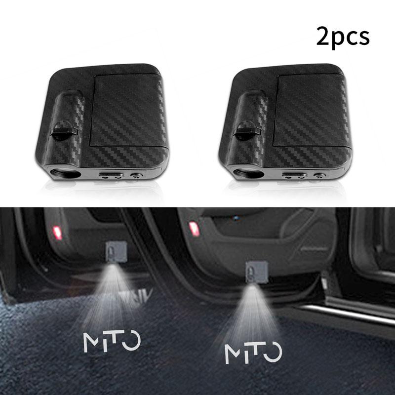 

1/2pcs Car Door Welcome Lamp Wireless Laser Projector Shadow Lights Accessories For Alfa Romeo 159 147 Giulia MITO Logo Stelvio