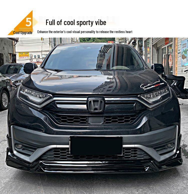 Black Warrior Kit: 21-22 CRV Sport Bumper, Side Skirts, Front Lip, Rear Bumper