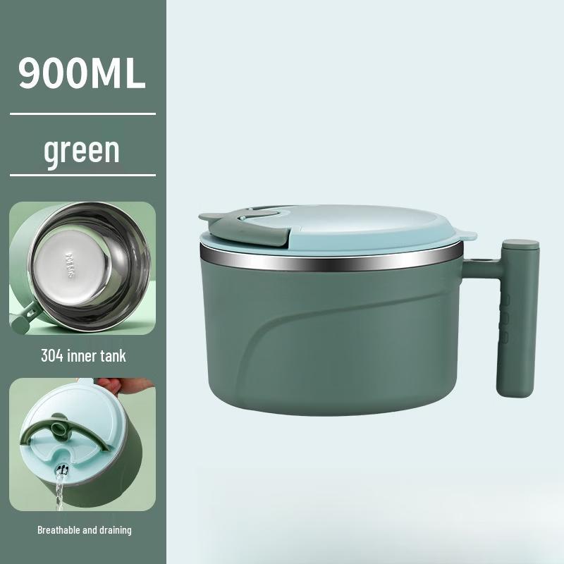 

RuHan 900ml Anti-Scald Noodle Bowl Lunch Box (Pack of 2)