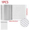 6m Aluminum Gutter Guard Mesh Roll Leaf Filter With 10 Fixing Clips For Roof Drain Protection Debris Blocker Home Improvement