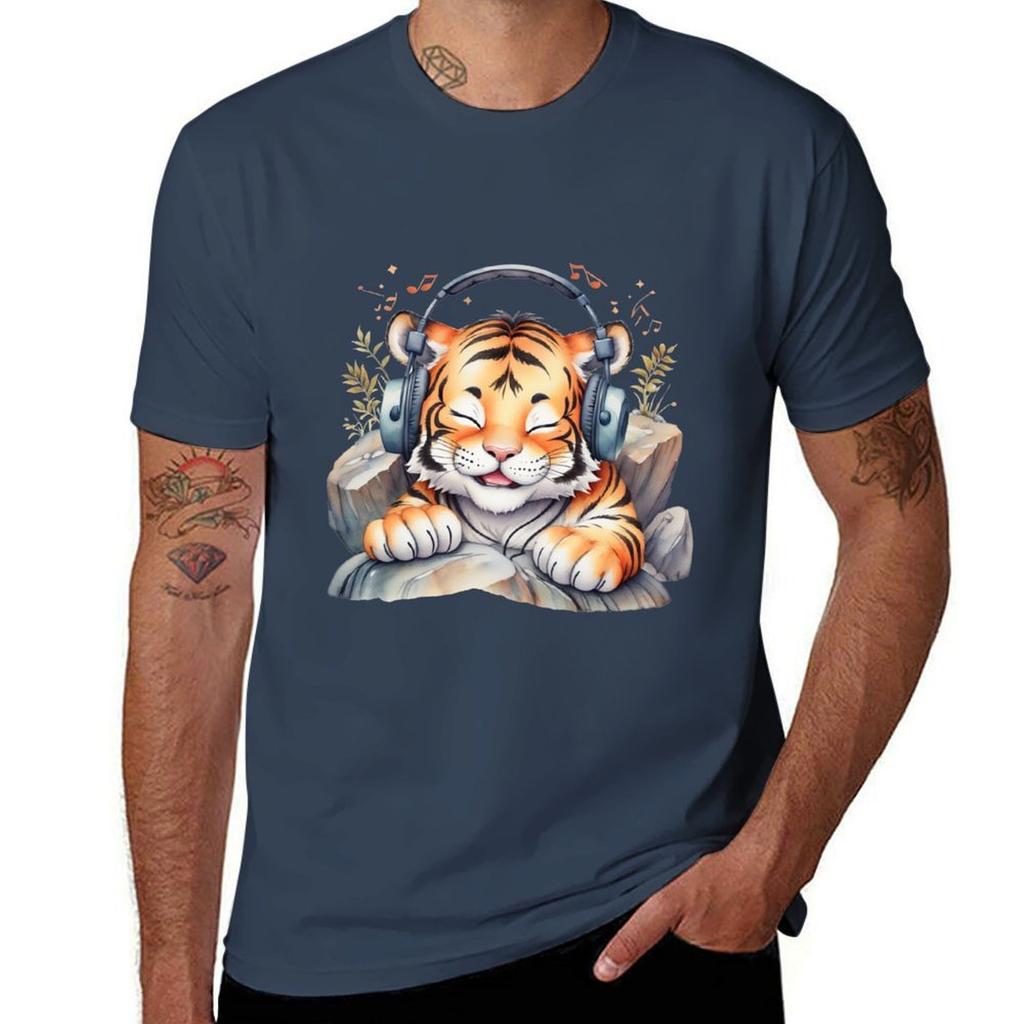 Tiger Tunes Tshirt Plus Size All Match Tee Shirt