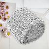 5yard roll 6 Rows Silver Plastic Diamond Mesh Wrap Roll Rhinestone Ribbon Decoration