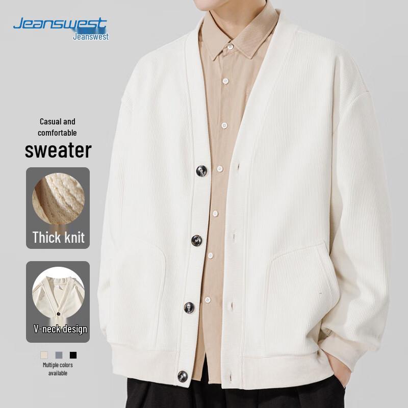 

JEANSWEST Мужской трикотажный кардиган с V-образным вырезом 2XL