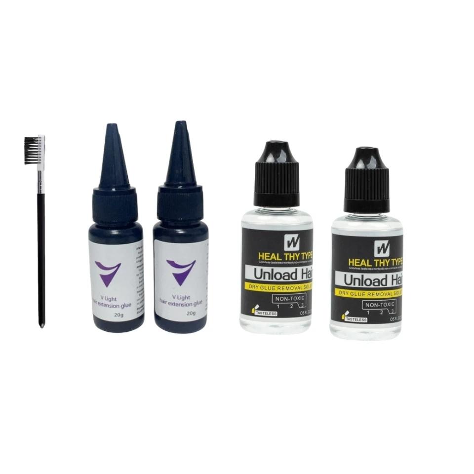 

20 г клей для перук з нарощування волосся V-Light Technology V-Light transmit клей для нарощування волосся набір для нарощування волосся перуки для волосся швидке нарощування волосся
