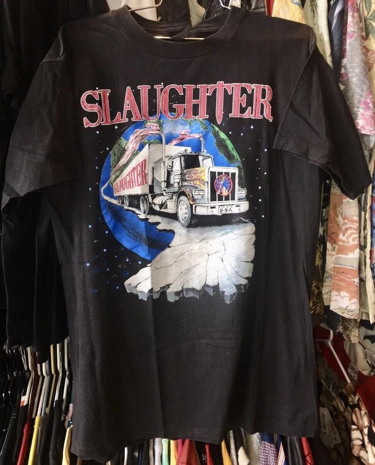 

Slaughter Band Ablum Music T-shirt All S to 5XL 2F1697 3XL