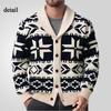 Casual Cardigan Sweaters for Men Vintage Chunky Warm Shawl Collar Long Sleeve Knit Button Down Cardigans Men's Fall Winter Sweater Knitted Outwear