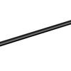 Bathroom Wall Mounted Towel Bar Space Aluminum Single Bar Towel Rack for Toilet Black