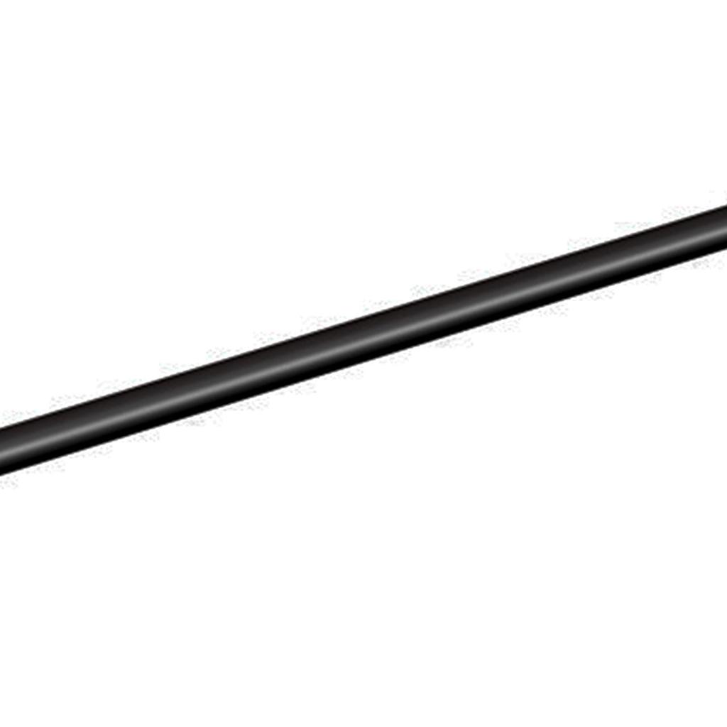 Bathroom Wall Mounted Towel Bar Space Aluminum Single Bar Towel Rack for Toilet Black